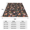 thumbnail image 3 of Salouo Mushroom Snail Print Bed Blankets,Flannel Blanket Comfortable Air Conditioning Blanket Lightweight Blanket for Sofa Bed Travel & Couch -40"x30", 3 of 8