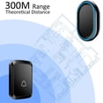 thumbnail image 5 of Wireless Doorbell Waterproof Doorbells for Home Operating at 1000 Feet with 58 Melodies 4 Volume levels, Flash Led Light (1 Receiver&1 Touch Button White), 5 of 7