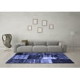 thumbnail image 3 of Ahgly Company Machine Washable Indoor Square Persian Blue Bohemian Area Rugs, 5' Square, 3 of 4