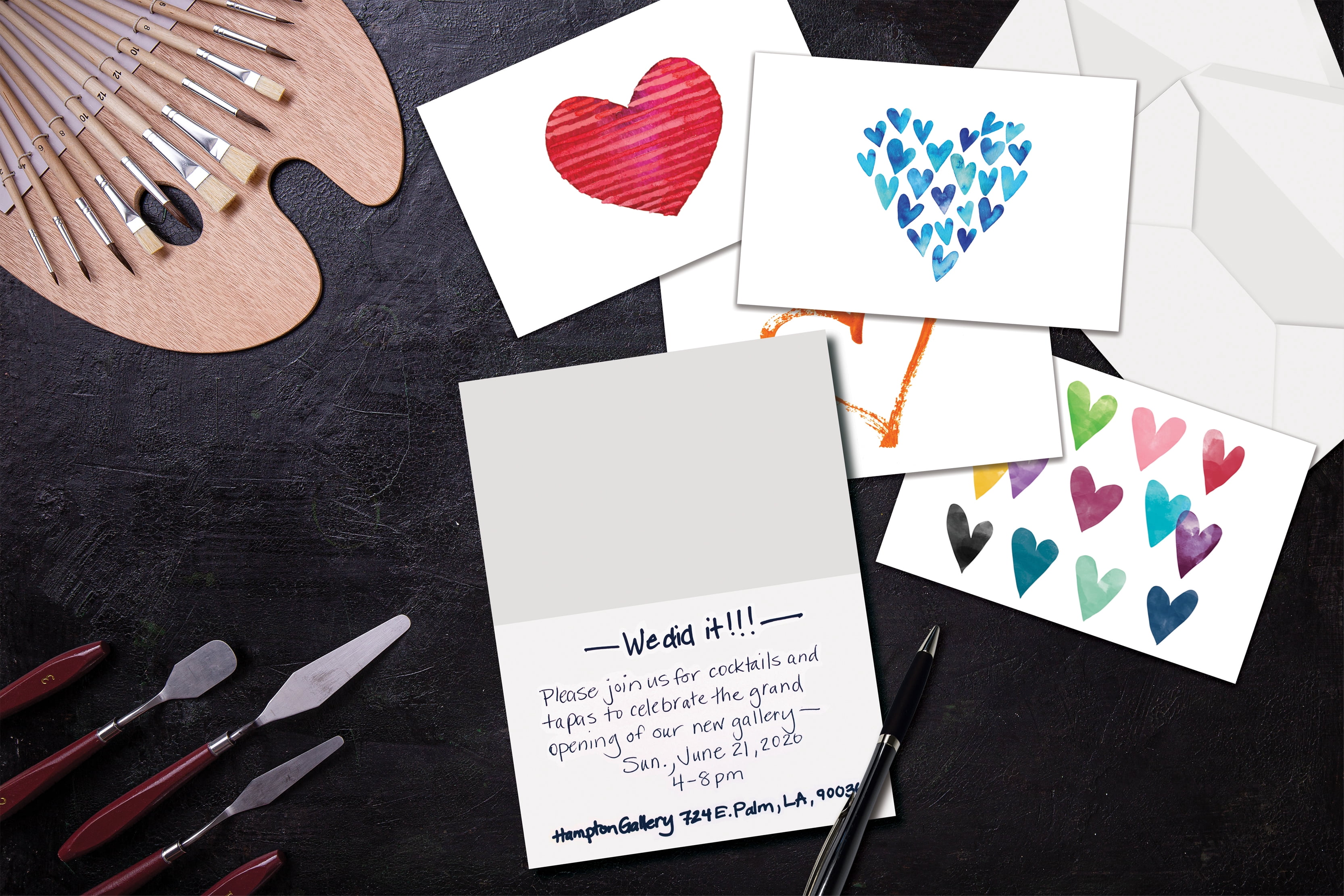 Better Office All Occasion Greeting Cards with Envelopes 4" x 6" Assorted Designs 100/Pack (64563)