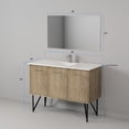thumbnail image 6 of Fairfield 48 in W x 20 in D Rustic Acacia Single Bath Vanity and Cultured Marble Top, 6 of 8