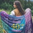 thumbnail image 5 of 30th Birthday Gifts Blanket for Her, 30th Birthday Decorations Blanket for Women Men 30 Year Old Birthday Gifts Ideas for Sister Friend Wife Husband Throw Blankets 50" x 60", 5 of 6