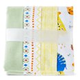 thumbnail image 4 of Parent's Choice Cotton Flannel Receiving Blankets for Baby Boys and Girls, Jungle, 4-Pack, 4 of 8
