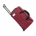 thumbnail image 3 of Bolsa de lona con ruedas, de tela Oxford, de gran capacidad, para hombres y mujeres, con de tracción, impermeable, para viajes y almacenamiento. Rojo, 3 of 8
