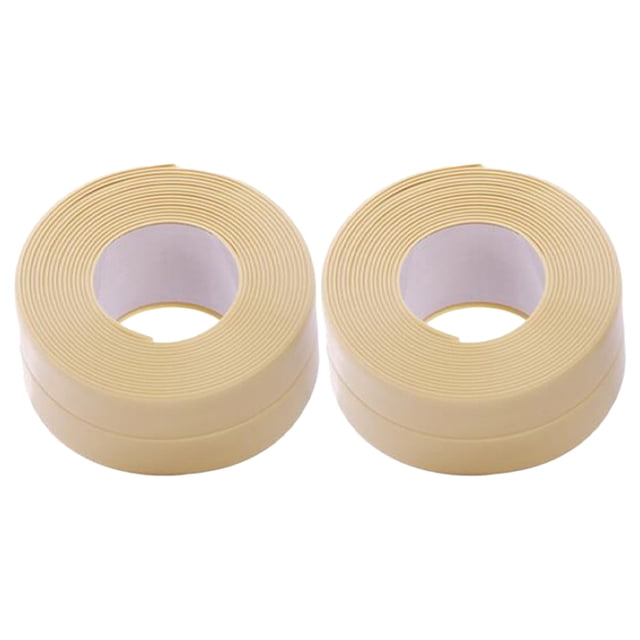 NANDIYNZHI Bathroom Sealer Waterproof Face Lift Tape Roll Self Adhesive Caulking Tape Bath & Kitchen Sealant Strip Countertop Sink Toilet Sealing Tape 2X Sealing Tape