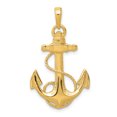 thumbnail image 1 of 14K Yellow Gold Anchor w/Rope Pendant, 1 of 2