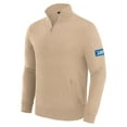 thumbnail image 2 of Men's J. Palmer Tan Detroit Lions Franchise Quarter-Zip Sweater, 2 of 5