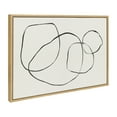 thumbnail image 2 of Sylvie Circles, Grow, and Minimalist Woman 23 in x 33 in Framed Painting Canvas Art Prints, by Kate and Laurel Set of 3, 2 of 6