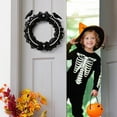 thumbnail image 4 of YOTQUSKI Fall Wreath,Halloween Wreath,Halloween Hanging Door Wreaths Holiday Decorations Plastic Small Flowers Window PropsHome Decor Window Wall Hangings Beautifully Styled, 4 of 8