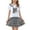 Black, variant on Girls Skirt Set JK School Uniform 2-Piece Outfit - Short Sleeve Shirt with Bow & Pleated Skirt Girls School Uniform Set