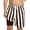 Brown, variant on Boys Two Tone Stripe Print Drawstring Swim Trunks with Liner Summer Beach Shorts Casual Wear Size 9-10Y