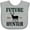 AC-Heather Grey, variant on Inktastic Future Hunter Deer Hunting Boys or Girls Baby Bib