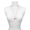 thumbnail image 3 of Delight Jewelry Stainless Steel Psalm 46:10 - Be Still and Know Engraved Cross - Red Heart Nurse Strong Zoe Necklace, 3 of 4