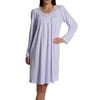 Women's Miss Elaine 217803 Honeycomb Lavender Long Sleeve Short Gown (Lavender S)