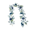 thumbnail image 2 of XYAIYT Artificial Rose Garland Silk Flower Vine Hanging Decoration Romantic Faux Roses with Lifelike Petals Ideal for Wedding Arch Ceiling Wall Mantel Centerpiece Decor Blue 68.9in, 2 of 6