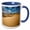Blue/White, variant on 3drose, Spain, Canary Islands, Gran Canaria Island, Maspalomas Dunes Np., 11oz Two-tone Black Mug