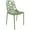 Green, variant on LeisureMod Stackable Dining Chair in Aluminum with Stackable and Floral Cutout Design Indoor Outdoor Use No Assembly for Modern Home, Kitchen, Patio Devon Collection in Purple