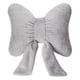 thumbnail image 3 of Cojín decorativo de peluche con lazo, multifuncional, suave, moderno y decorativo. Gris, 3 of 8