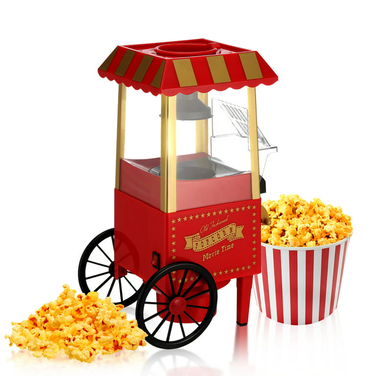 Popcorn Maker,Hot Air Popcorn Machine Vintage Tabletop Electric