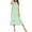 Green, variant on Jgppe Women's Vintage Nightgown Short Sleeve Comfort Ruffle Solid Color Casual Pajamas Home Dress