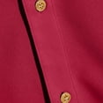 thumbnail image 5 of Mens Hawaiian Shirt Band Collar Short Sleeve Button Down Shirts Summer Beach Shirts Red, 5 of 6