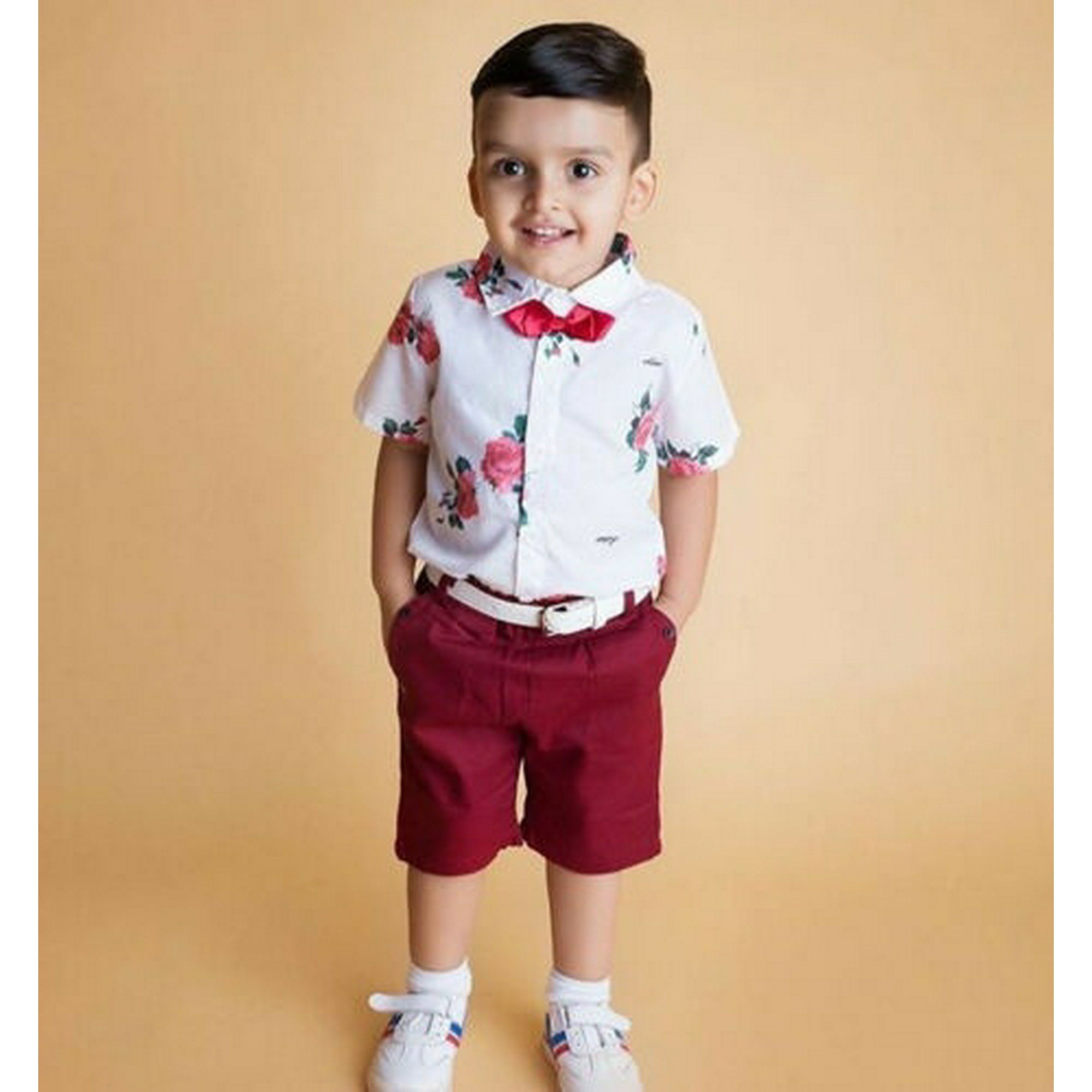 Baby boy floral shirt hotsell