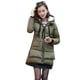 thumbnail image 1 of Chaqueta acolchada de algodón para mujer, abrigo de invierno holgado con capucha y relleno de algodón, talla grande y longitud media, 1 of 5