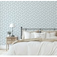 thumbnail image 5 of S4Sassy Modern Leaf Grid Print Wallpaper - Blue Wall Covering, 25" X 360" Self-Adhesive Textured Vinyl Walls Paper, Decorative Wall Wrap, Easy Diy Walls Covering For Bedroom, Cabinets, Living Spaces, 5 of 9