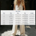thumbnail image 2 of Enjoytime Womens Romper Summer Casual V-Neck Button Down Wide Leg Jumpsuits Beach Vacation Trendy Plus Size Clothes 2026, 2 of 4