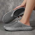 thumbnail image 6 of OOOUM Breathable Garden Clogs For Women Men Comfortable Soft Water Shoes Non Slip Slip On Casual Summer Outdoor Flats Grey US:10.5, 6 of 6