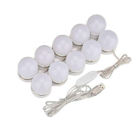 

Led Mirror Light 10 Dimmable Make-Up Light Make-Up Light Mirror Lamp Usb Cable Make-Up Lamp For Dressing Table Lighting