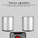 thumbnail image 4 of FineBlue MK-10 Portable Mini Bluetooth 4.2 Super Bass Stereo Wireless Speaker Silver, 4 of 5