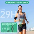 thumbnail image 2 of Ventilador con clip para cintura CHARMP 5000 mAh, viento de 39 pies/s, 29 horas de funcionamiento, 2 of 9