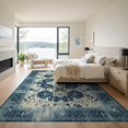 thumbnail image 3 of ODIKA 9'x12' Washable Area Rug Hallway Long Abstract Splatter Lattice Contemporary Geometric for Master Suite, California King, Under Bed, Non-Shedding, Easy Care, 3 of 7