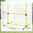 thumbnail image 3 of PawHut Set of 4 Dog Training Agility Gear with Carrying Bag (Yellow), 3 of 10