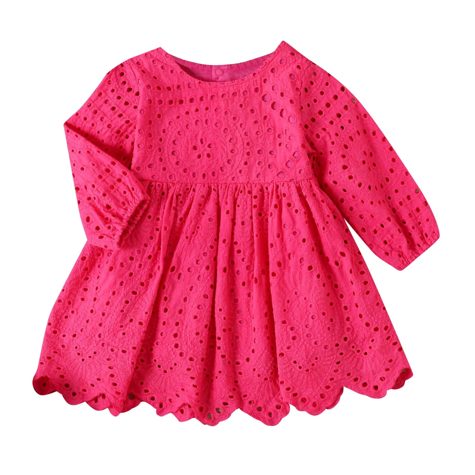 LBECLEY Girls Dresses 1 Year Old Girl Dress Baby Girls Long Ruffled