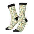 thumbnail image 1 of Balery Fruit Pears Calcetas Largas con Estampado para Hombre y Mujer – Suaves y Transpirables, Talla Única (US 5-11), 1 of 6
