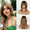 Light Brown Ombre, variant on DUANJY 18 in Layered Shoulder-Length Wig, Natural Straight Wig, Ombre Blonde with Dark Roots and Face-Framing Layers, Ready to Wear for Daily Use