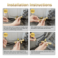 thumbnail image 5 of Valve Core Remover Installer Tool Kit with Dual Size 1/4 & 5/16 Port for with R22 R12 R407 R410 R404 R32 R600, 5 of 6