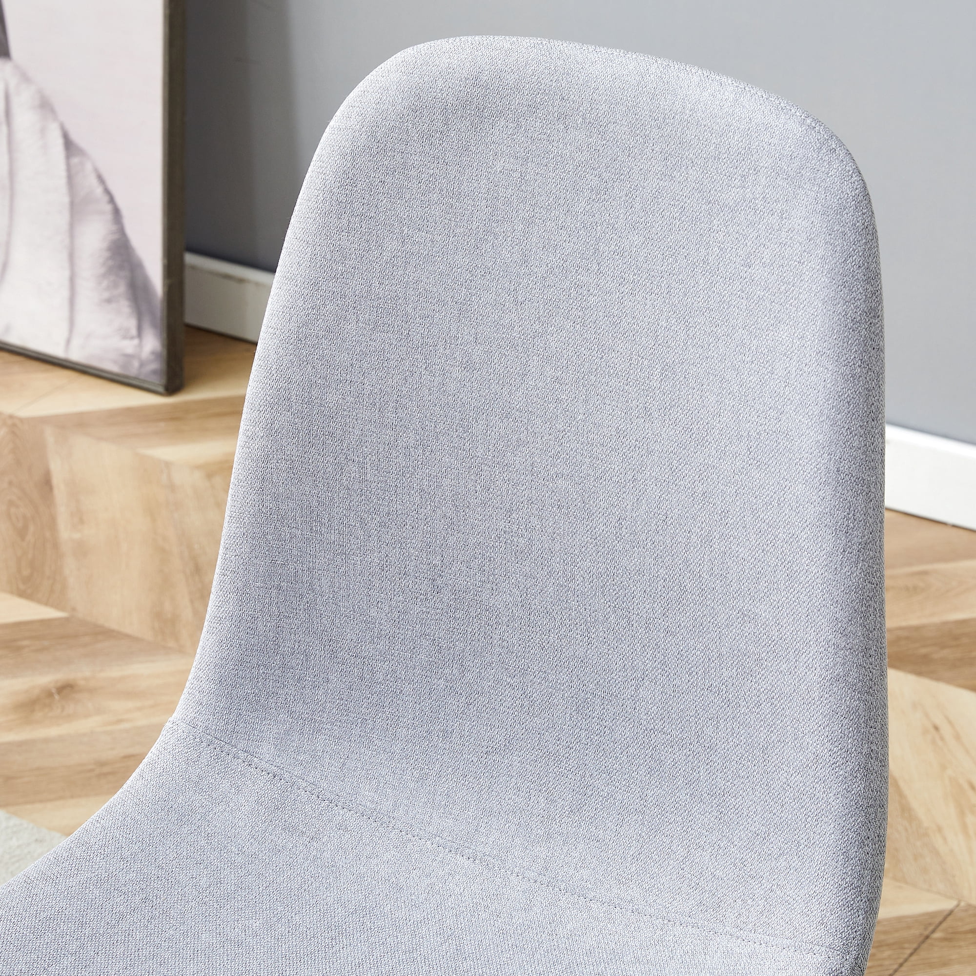 TesNus High Resilience，Dining Chair Set of 4，Fabric，Metal Leg， Cotton ，Comfortable，Seating， Interior，Living Room, Dining Room, Kitchen