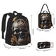 thumbnail image 2 of Balery Gold Pattern Black Skull Mochila escolar 3 en 1 para niños: mochila resistente con lonchera térmica y estuche para lápices. Mochila escolar para niños y niñas., 2 of 7