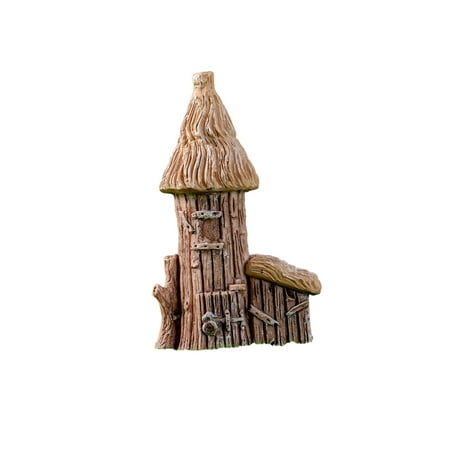 

Poseidon Thatched House Ornament Micro-Landscape Rustic Style Compact Size Eco-friendly House Decoration for Home Office