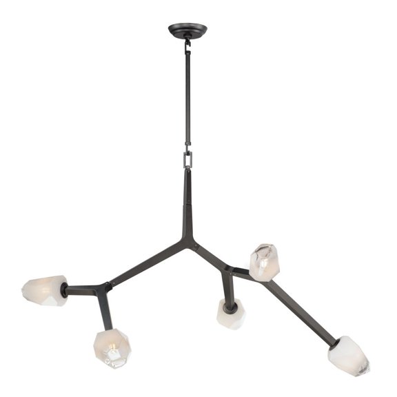 43.25 Inch 20W 5 Led Pendant-Black Finish    -Traditional Installation Et2 Lighting E32795-93Bk