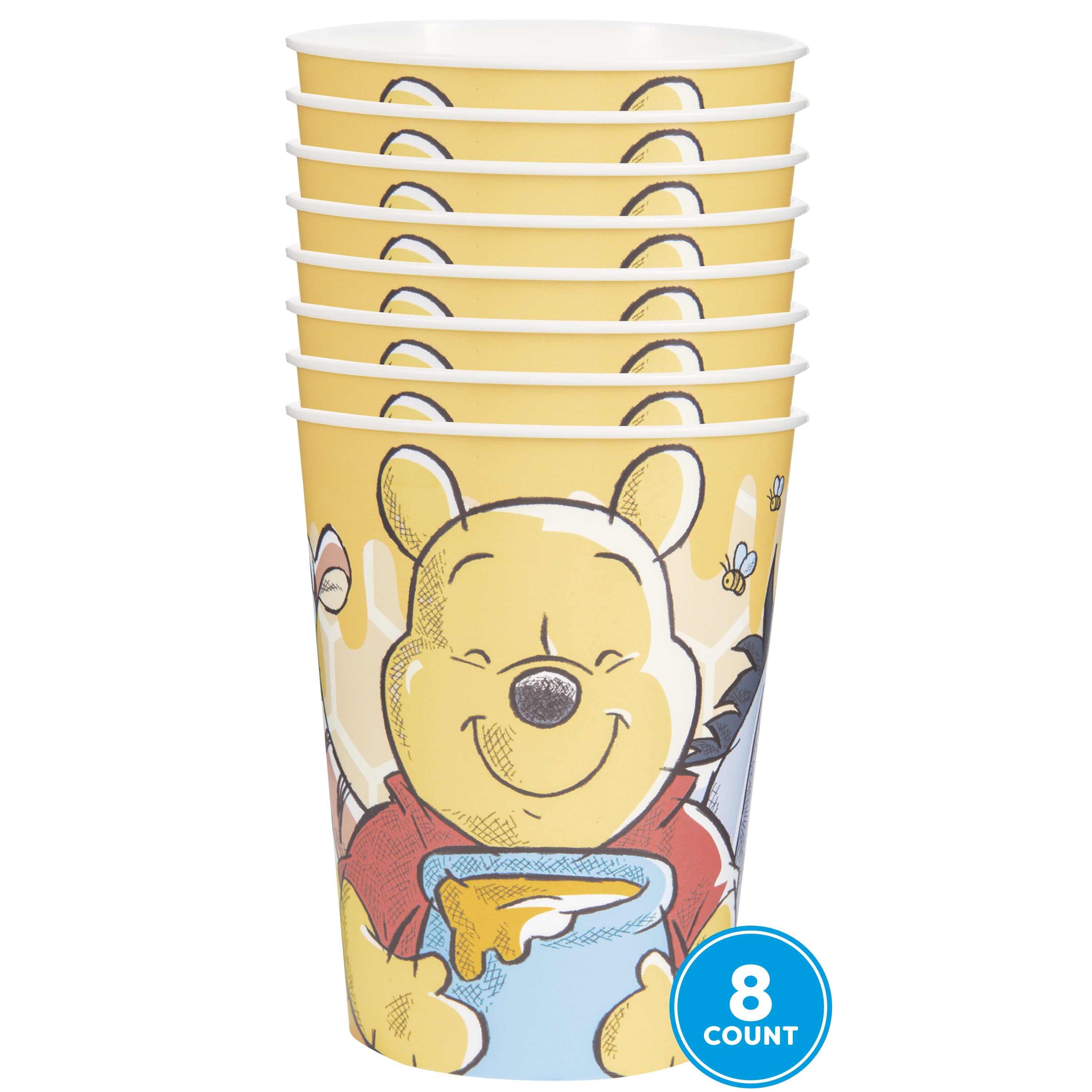 Winnie the Pooh Paper Party Cups 8 pack 9oz 