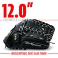 thumbnail image 3 of Guantes de béisbol Franklin Sports Fieldmaster Midnight 12, 3 of 8