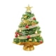 thumbnail image 1 of Árbol de Navidad con luces y adornos navideños para escritorio, sala de estar y hogar. Verde A, 1 of 9