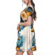 thumbnail image 2 of Disketp Cute Sunflower Blue Duck para Vestido de Manga Corta para Mujeres, Vestidos de Verano para Mujeres, Casual y Holgado para la Playa, 2 of 6