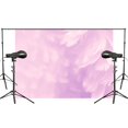 thumbnail image 1 of EREHome Polyester Fabric Purple Background Fresh Feathers Photography Backdrop Studio Props Wall 5x7ft Room Mural Backdrop, 1 of 1