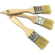 Chainplus Professional Paint Brushes - Natural - for Paint Job with Acrylic, Chalk, Oil Based, Latex, Stain, Watercolor, Wax, Varnish, Glue and etc Paints 3pcs
