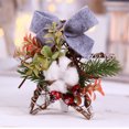 thumbnail image 3 of Kearding Mini cinta de Navidad DIY, guirnalda de estrellas de cinco puntas, adornos para árboles de Navidad, tiras de oropel de caña, suministros para Kits de decoración para fiestas Kearding HA070761-00, 3 of 6